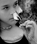 Girl_w_Flowers-BW_crop